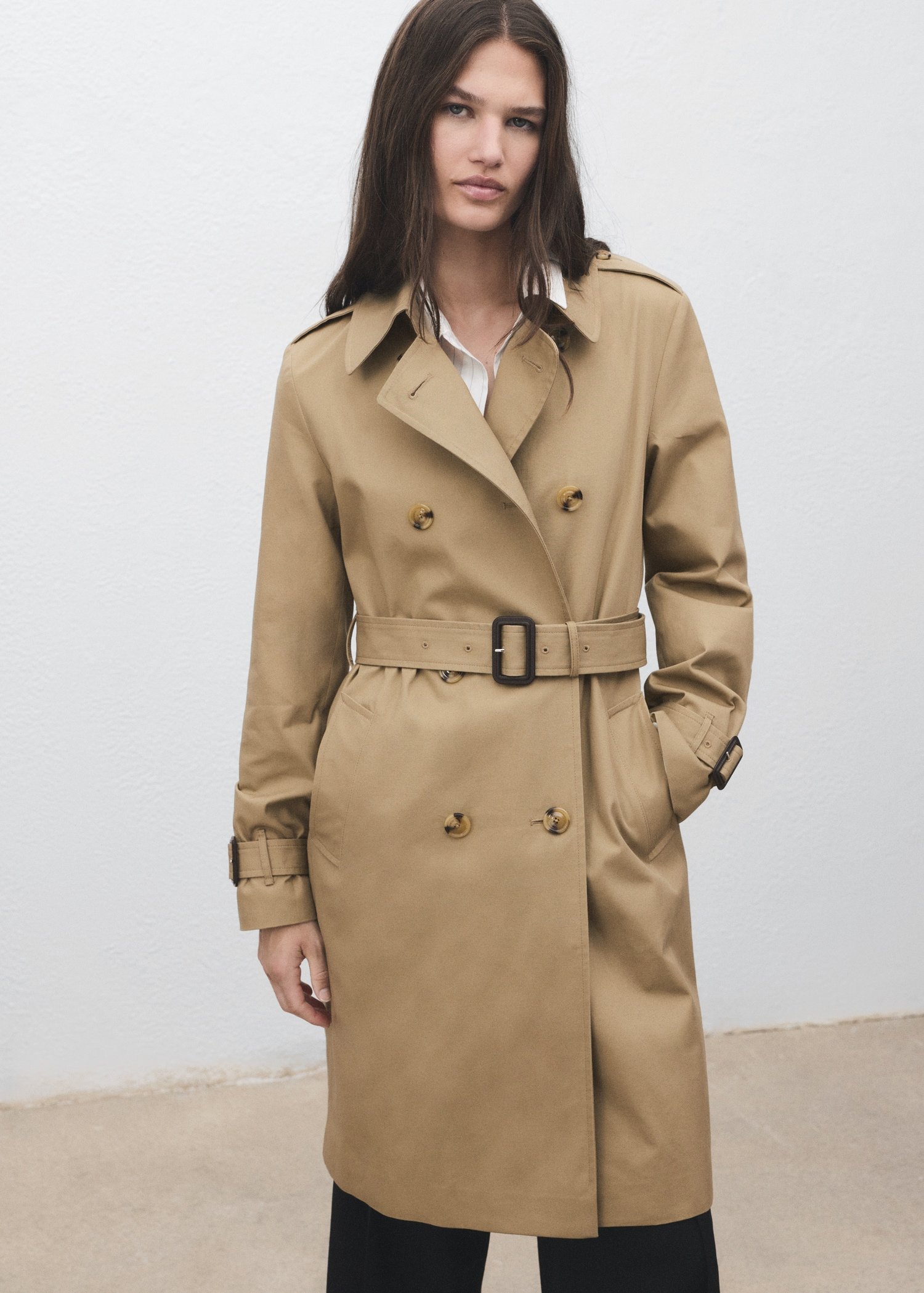Classic Trench Coat With Belt - Women | Mango United Kingdom