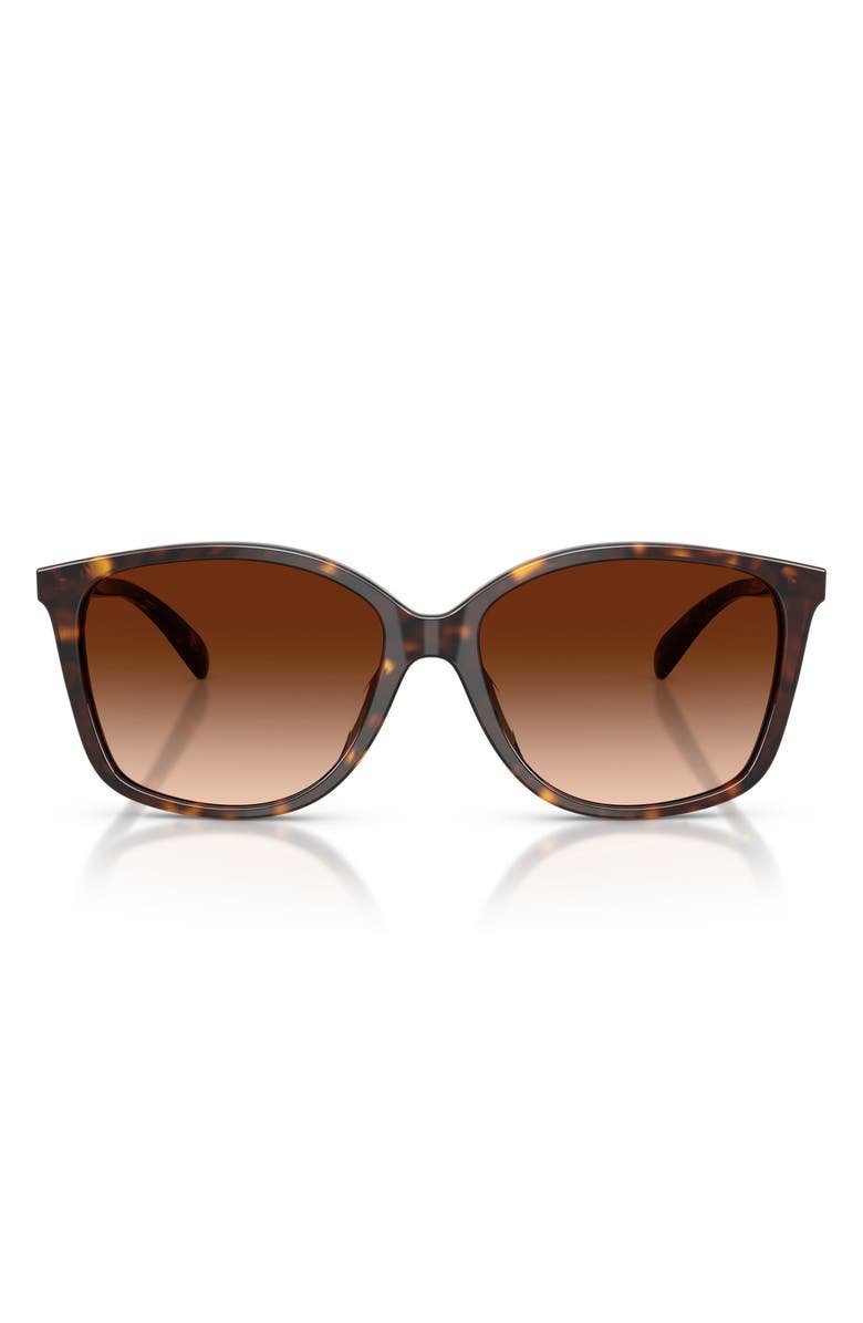 57mm Gradient Square Sunglasses