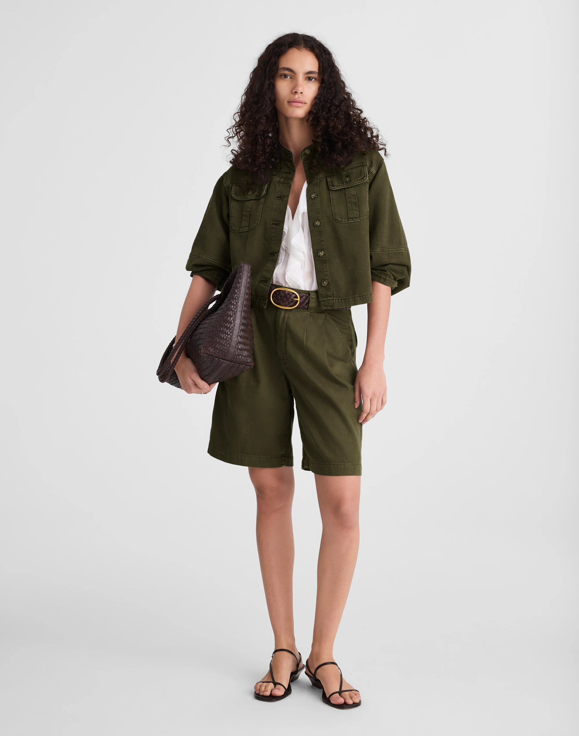 Pleated Trouser Short
