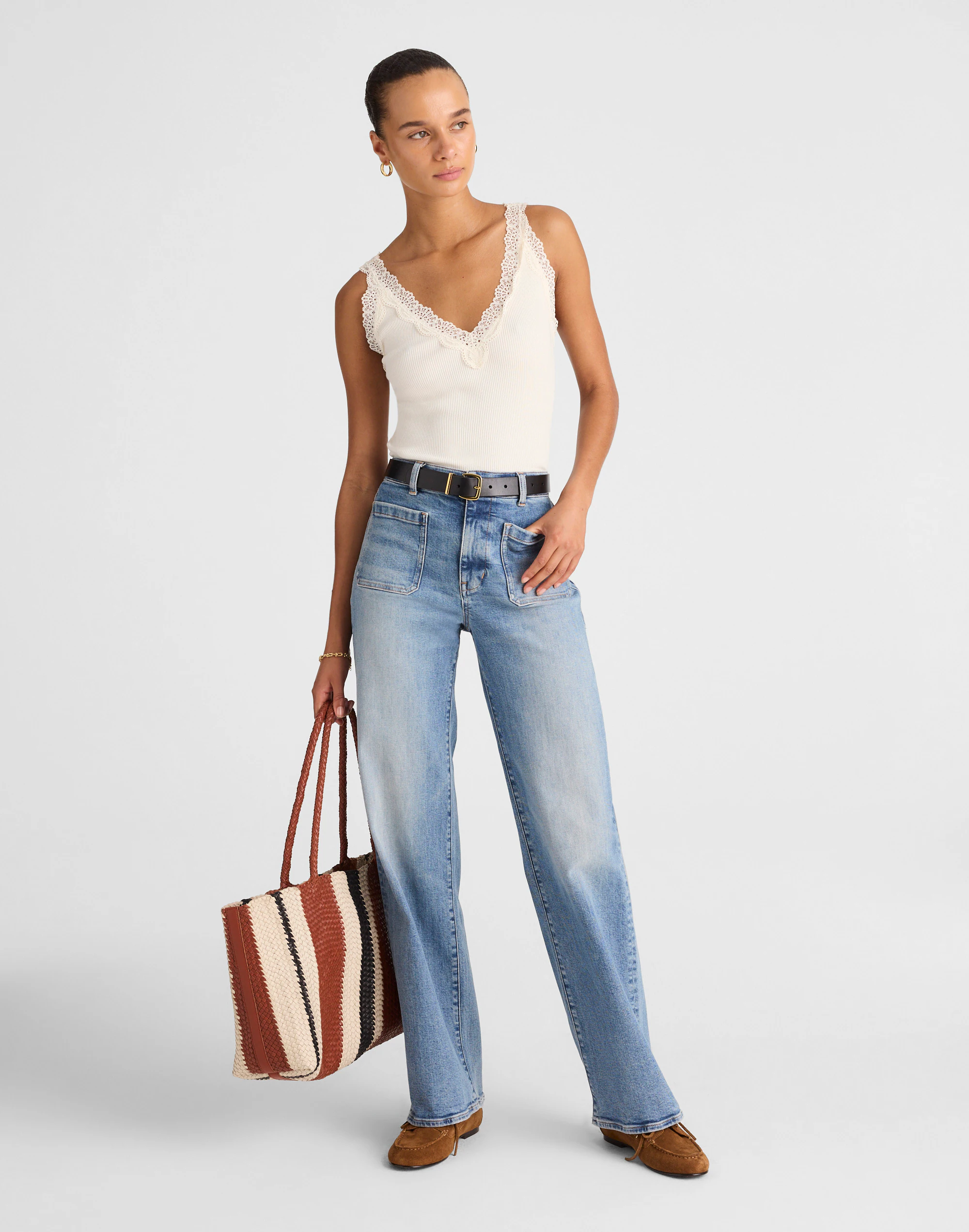 The Emmett Wide-Leg Jean in Atlin Wash
