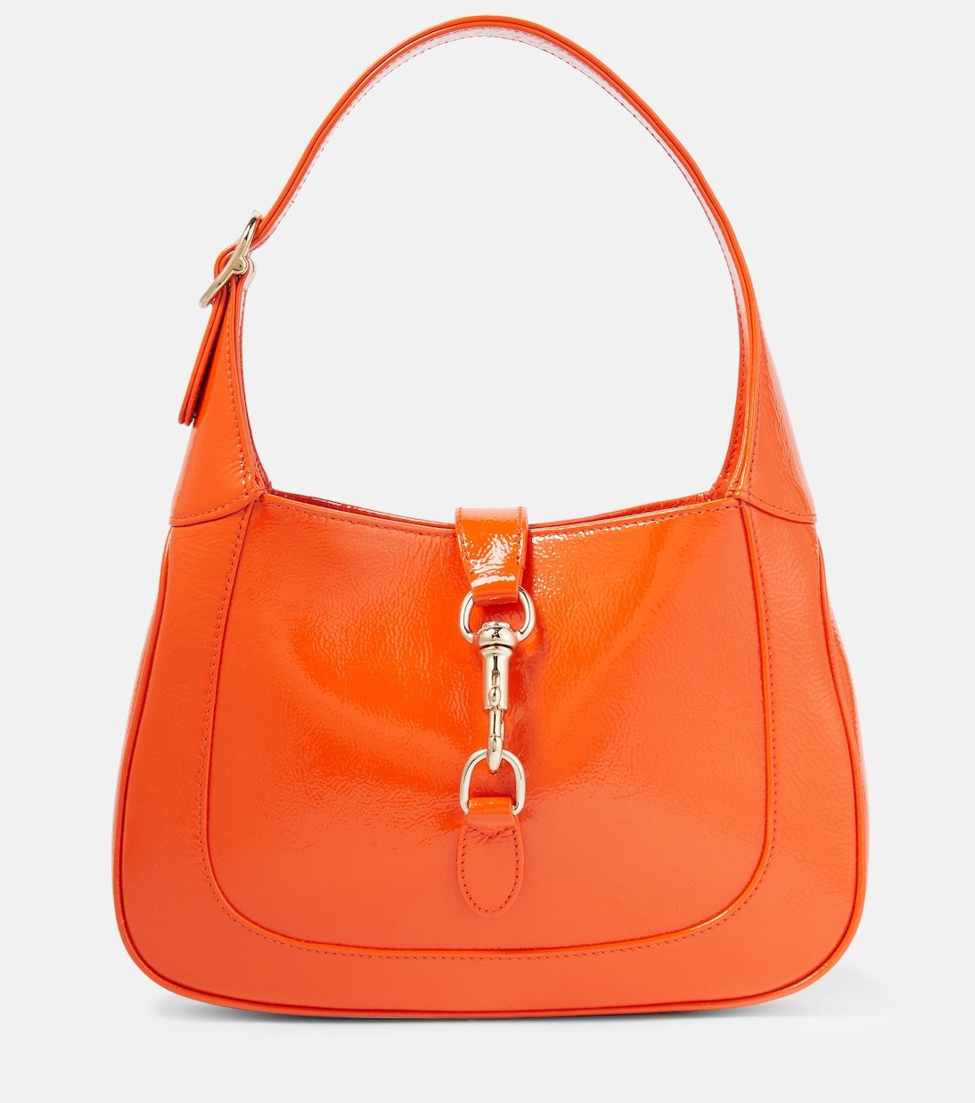 Gucci Jackie Small Patent Leather Shoulder Bag