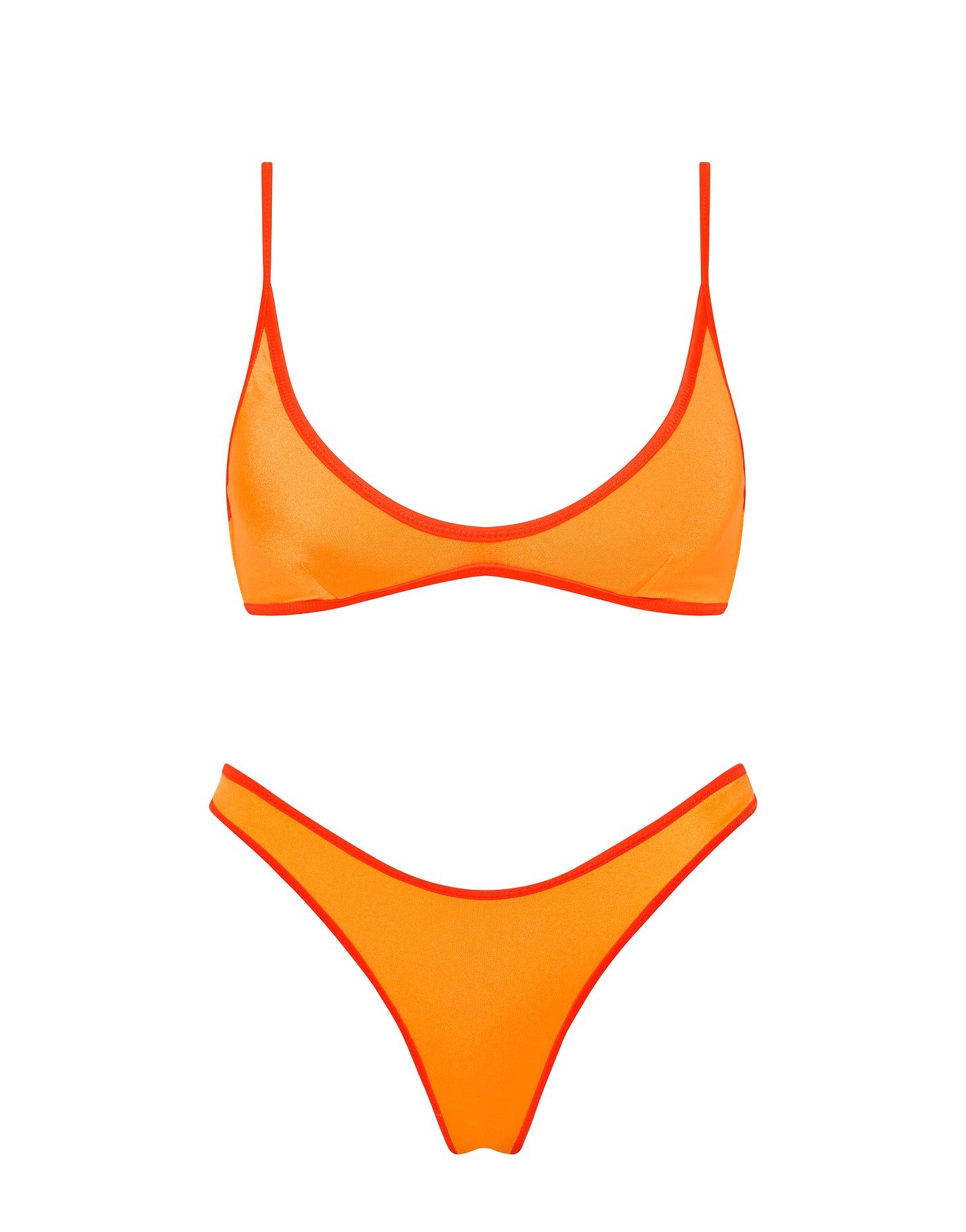 Maia Prika - Orange Scoop Bikini Set | Triangl
