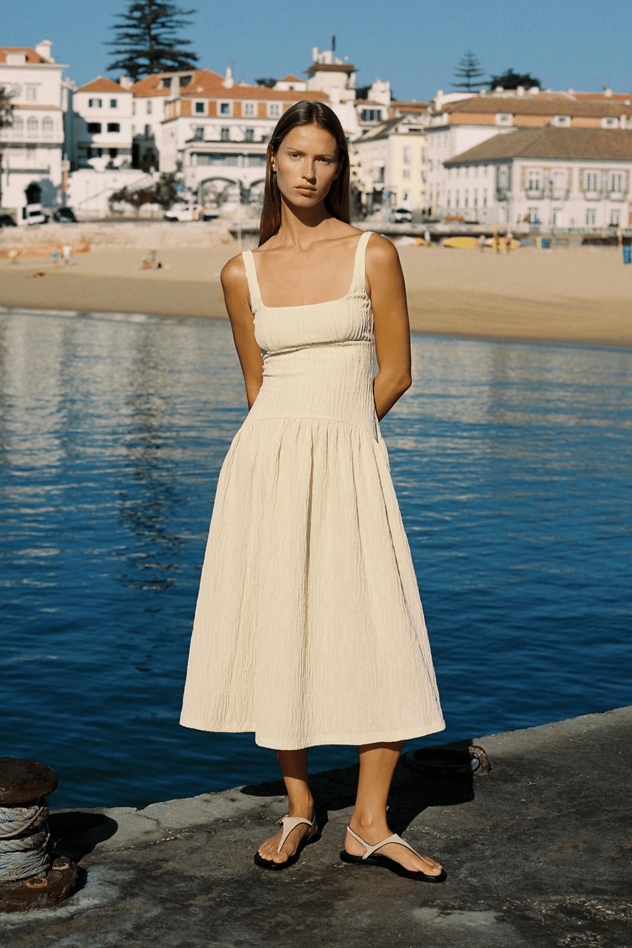 Textured Strappy Dress