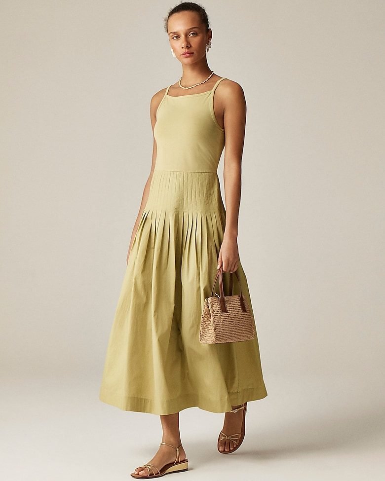 Pintuck Mixy Dress