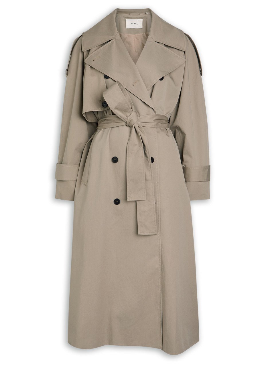 Mahsa Belted Cotton Trench Coat
