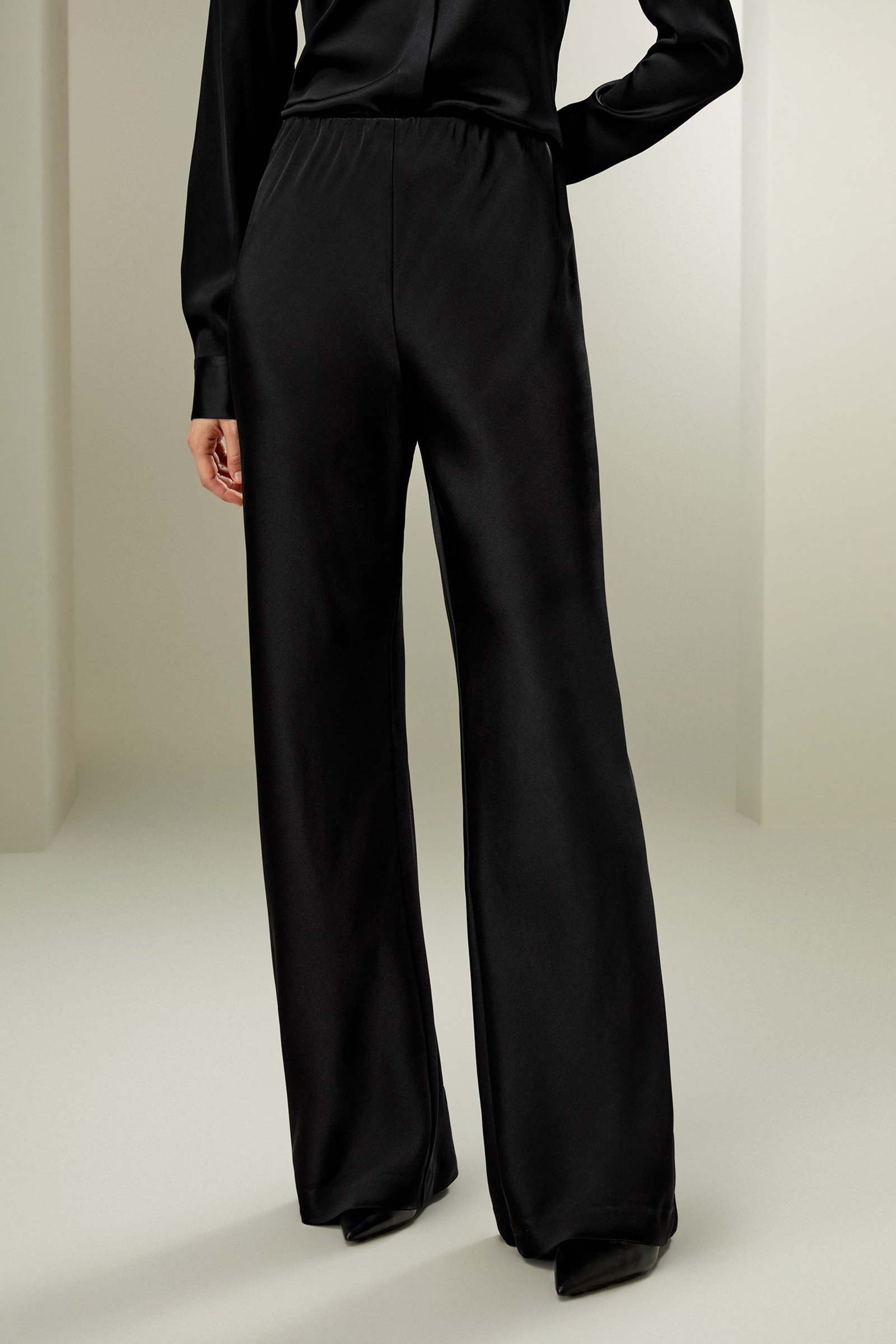 Full Bias Cut Silk Pants