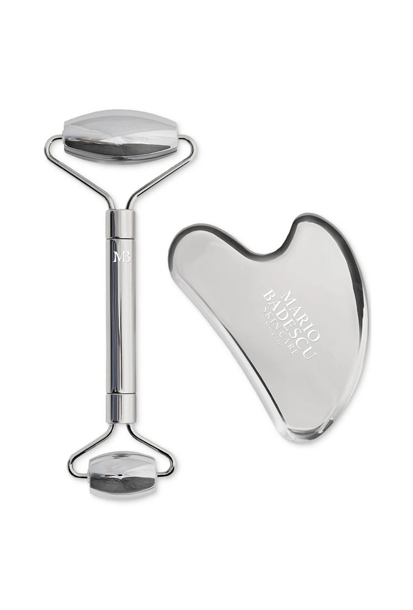 Mario Badescu, Stainless Steel Facial Roller and Gua Sha Set