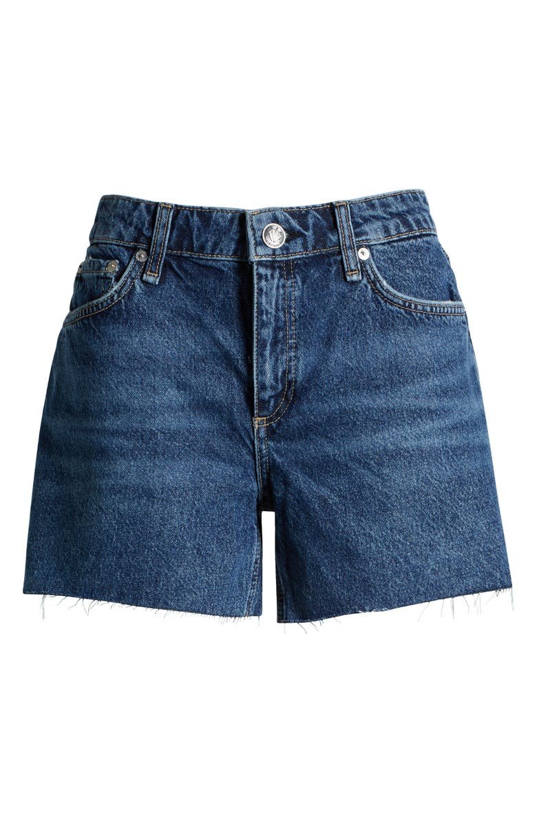Dre Raw Hem Low Rise Boyfriend Denim Shorts