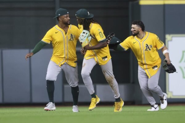 A’s pursue second straight win over banged-up Astros