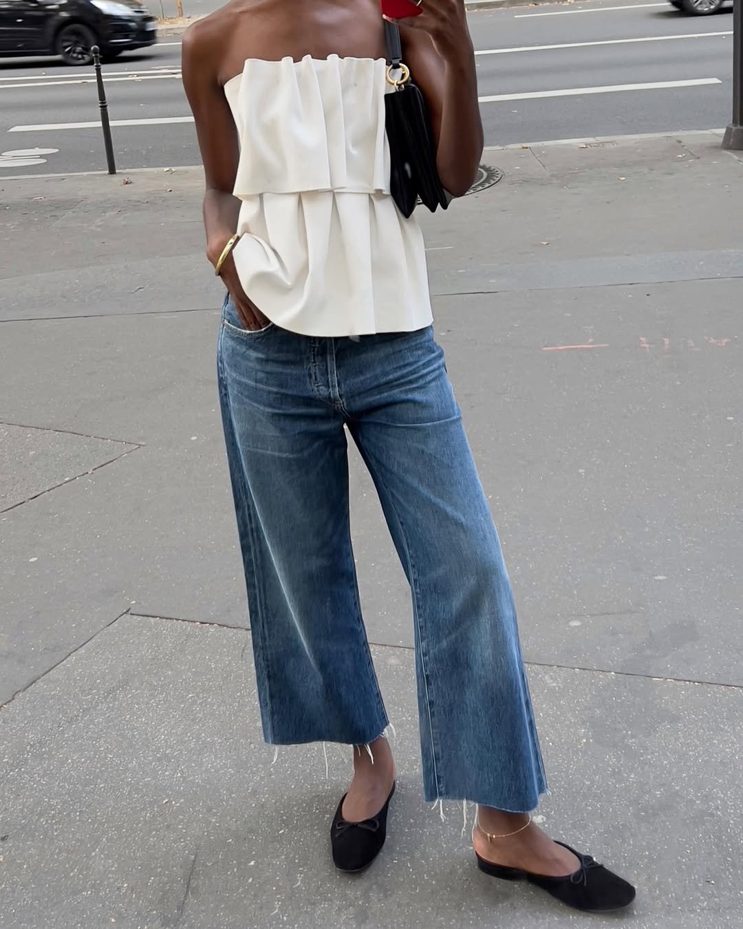 Sylvie Mus wears Flattered Malva Shoes