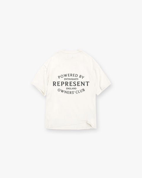 Represent Owners Club Stamp T-Shirt - Flat White
