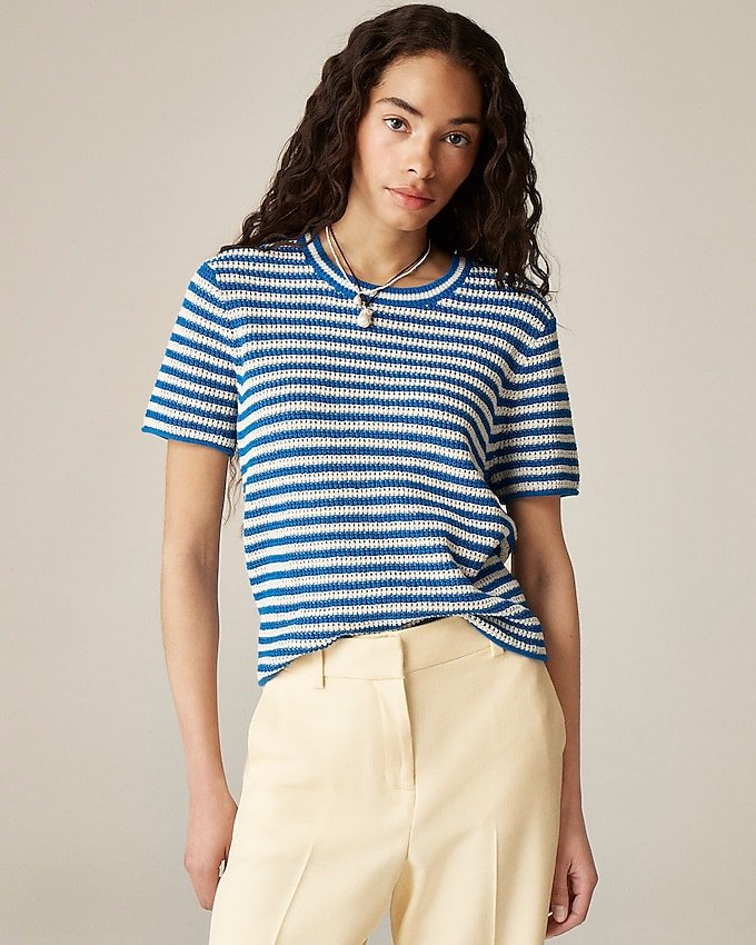 Crewneck T-Shirt in Stripe