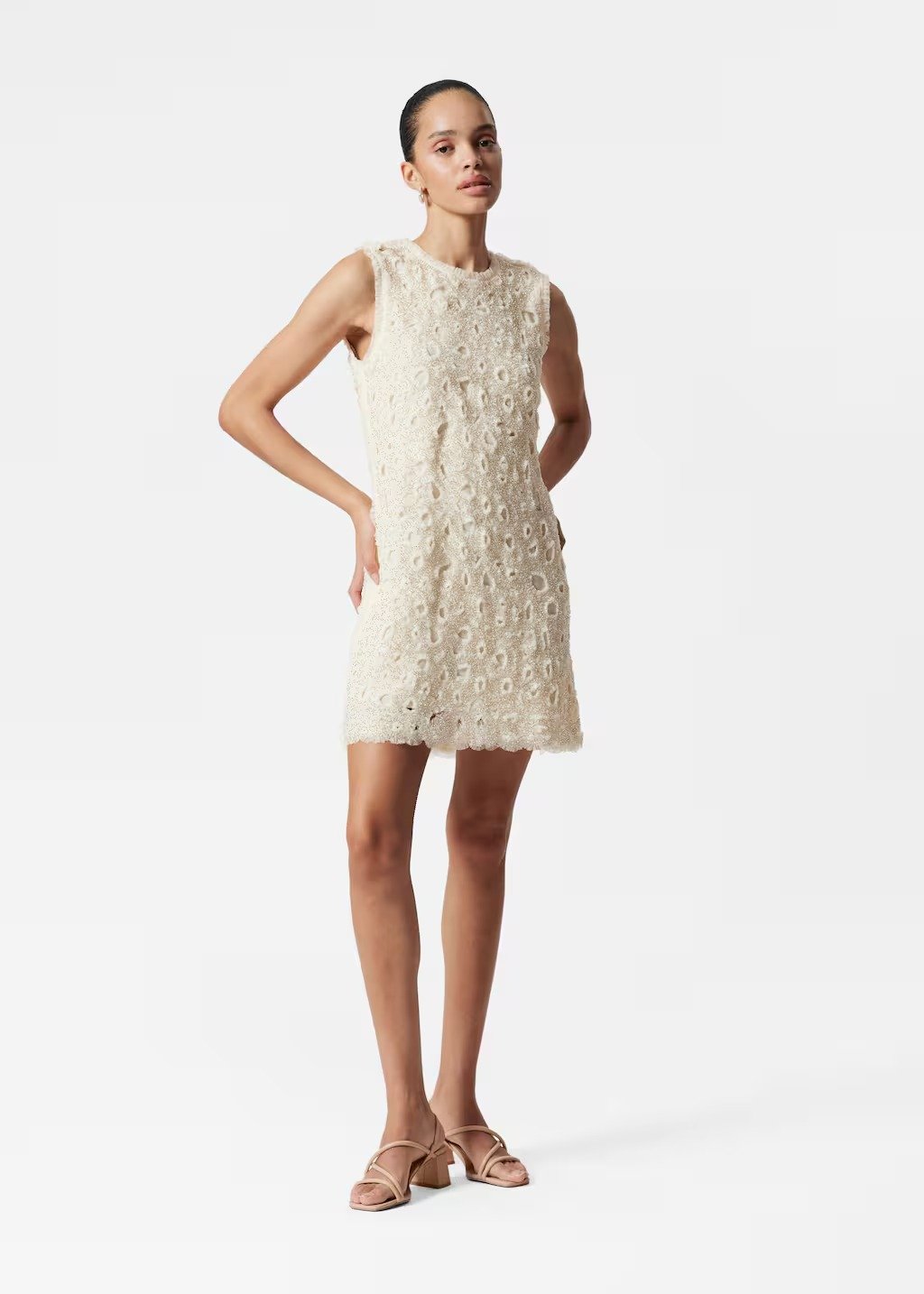 & Other Stories, Beaded Tulle Mini Dress