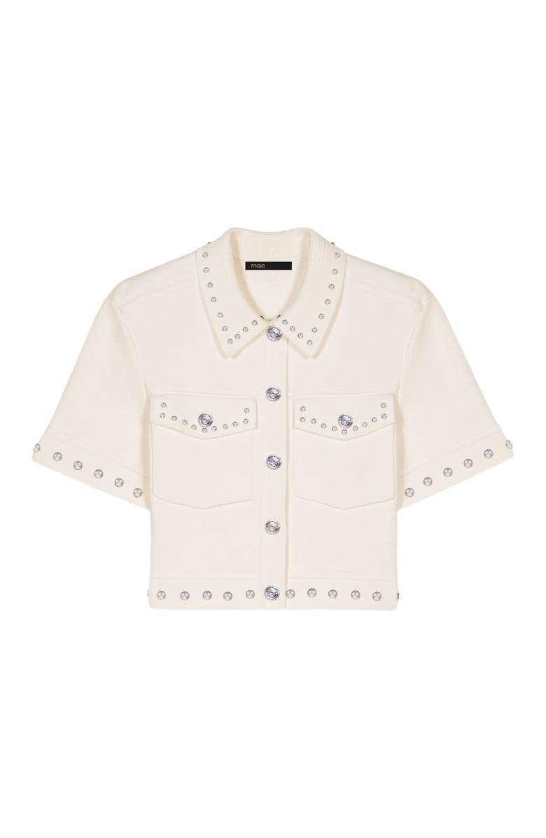 Studded Cropped Cardigan