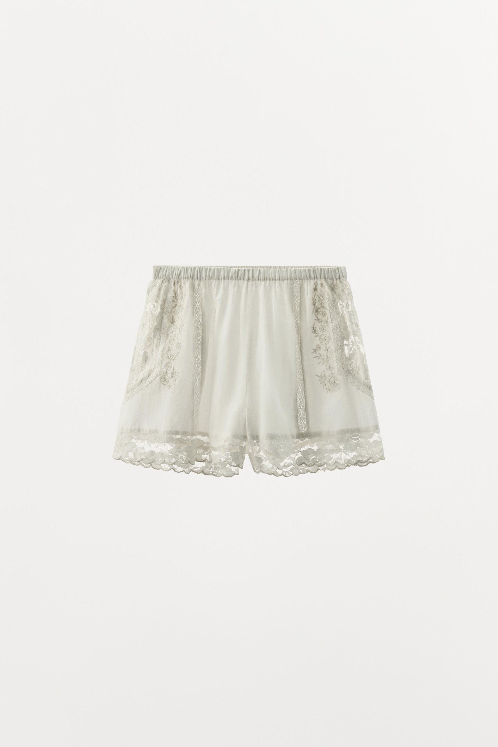 Limited Edition Embroidered Lace Shorts