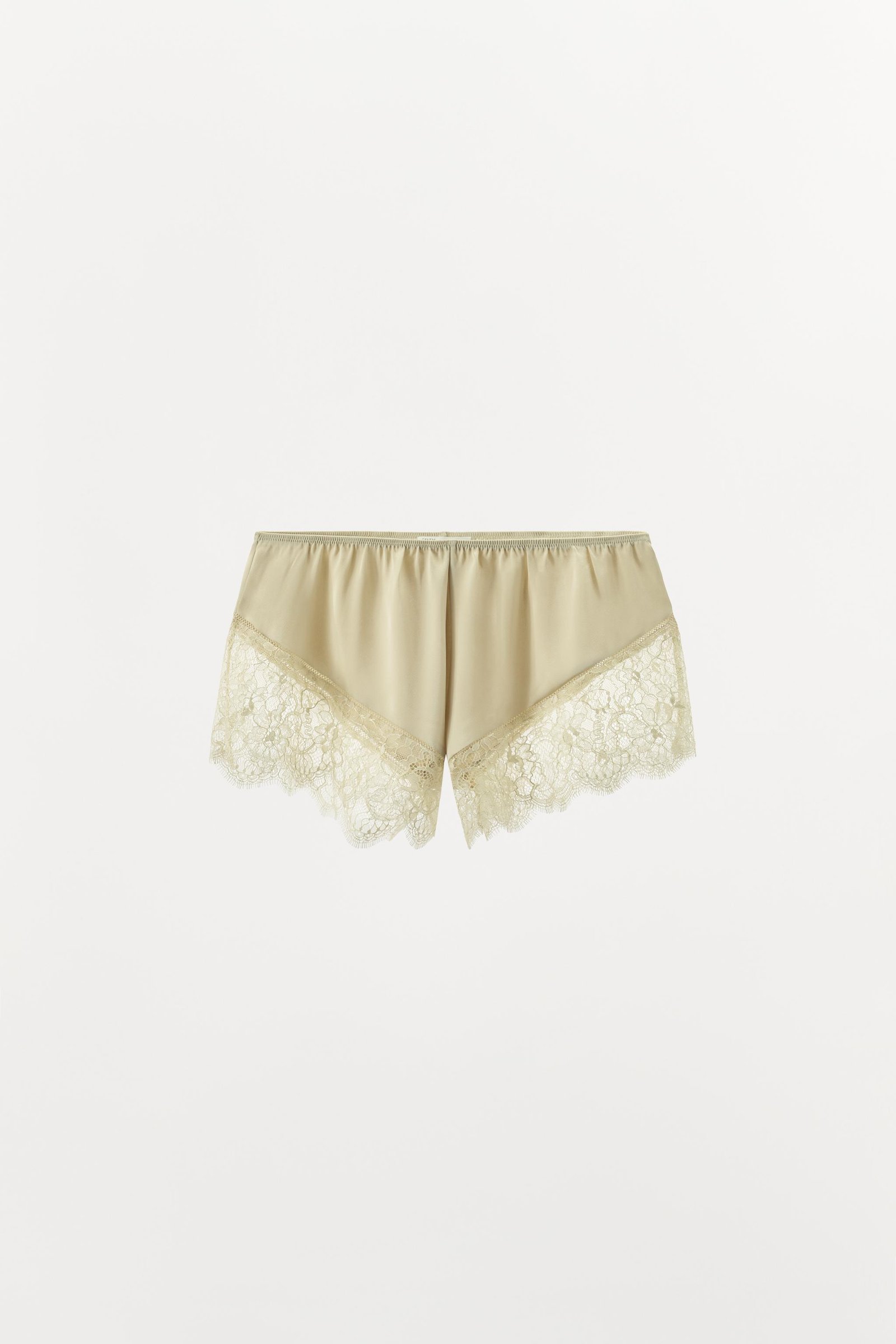 Limited Edition Satin Effect Lace Shorts