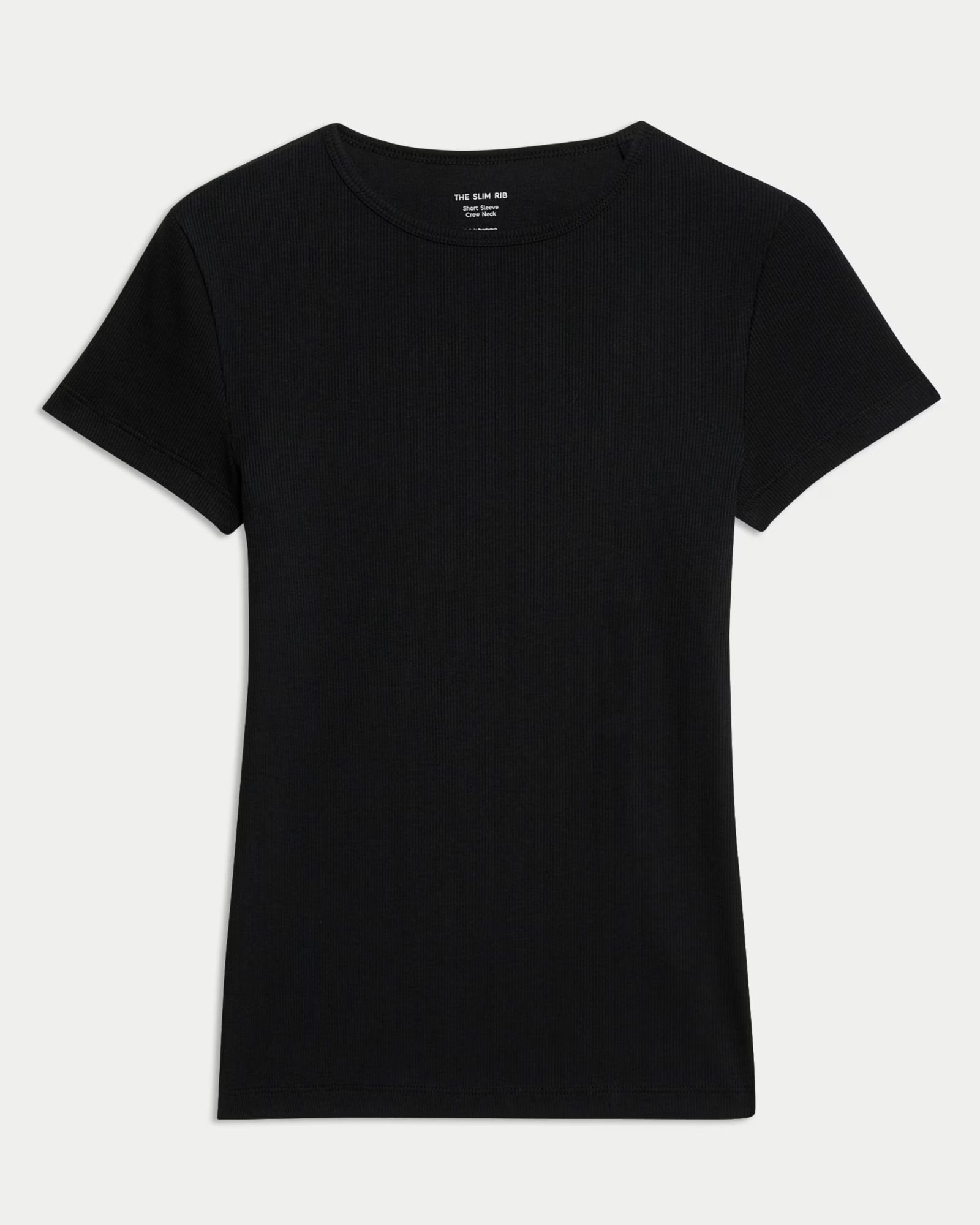M&S Cotton Rich Ribbed Slim Fit T-Shirt