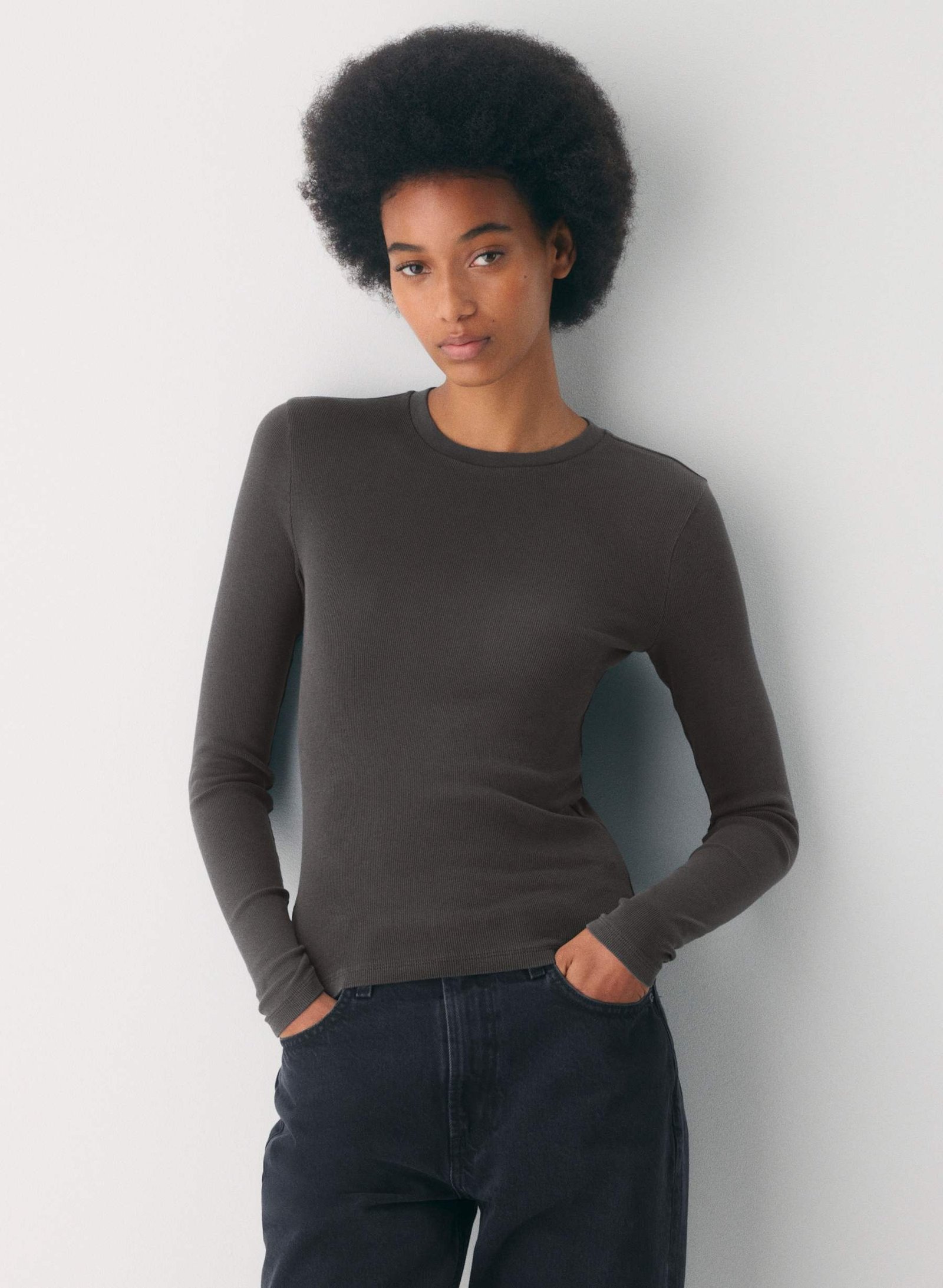 aritzia HomeStretch™ Rib Crew Longsleeve