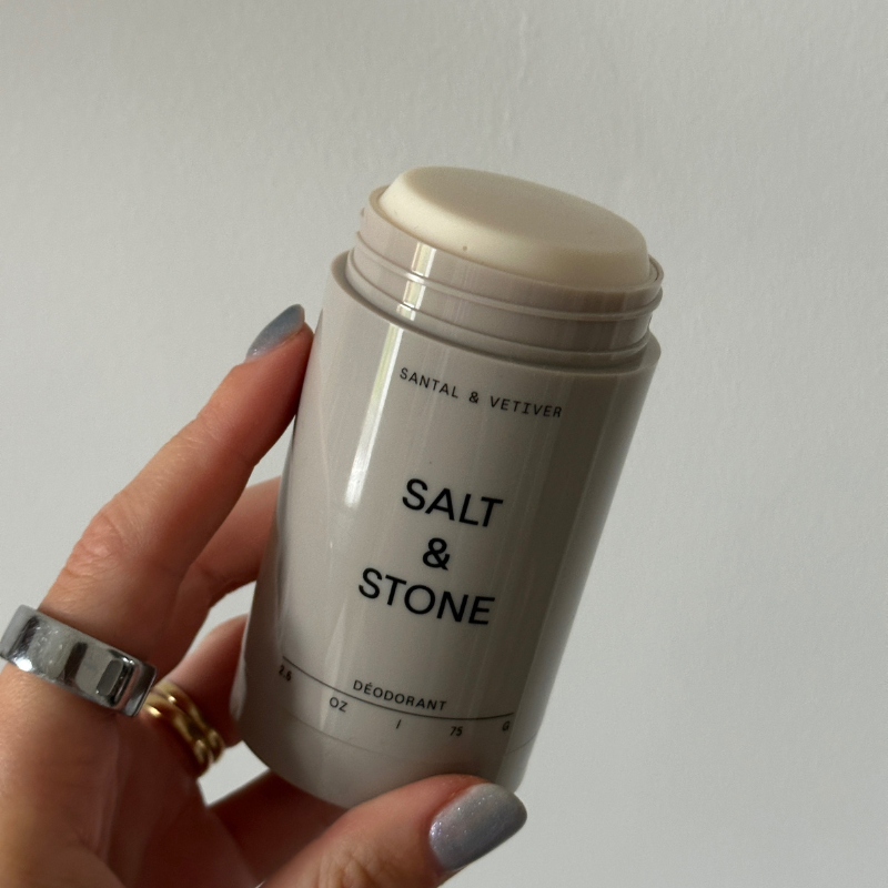 A photo of the Salt & Stone Santal & Vetiver deodorant