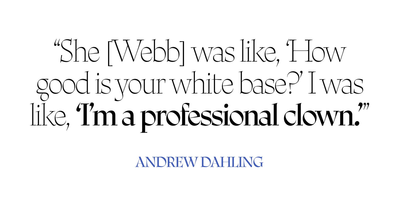 Pull quote from Andrew Dahling.
