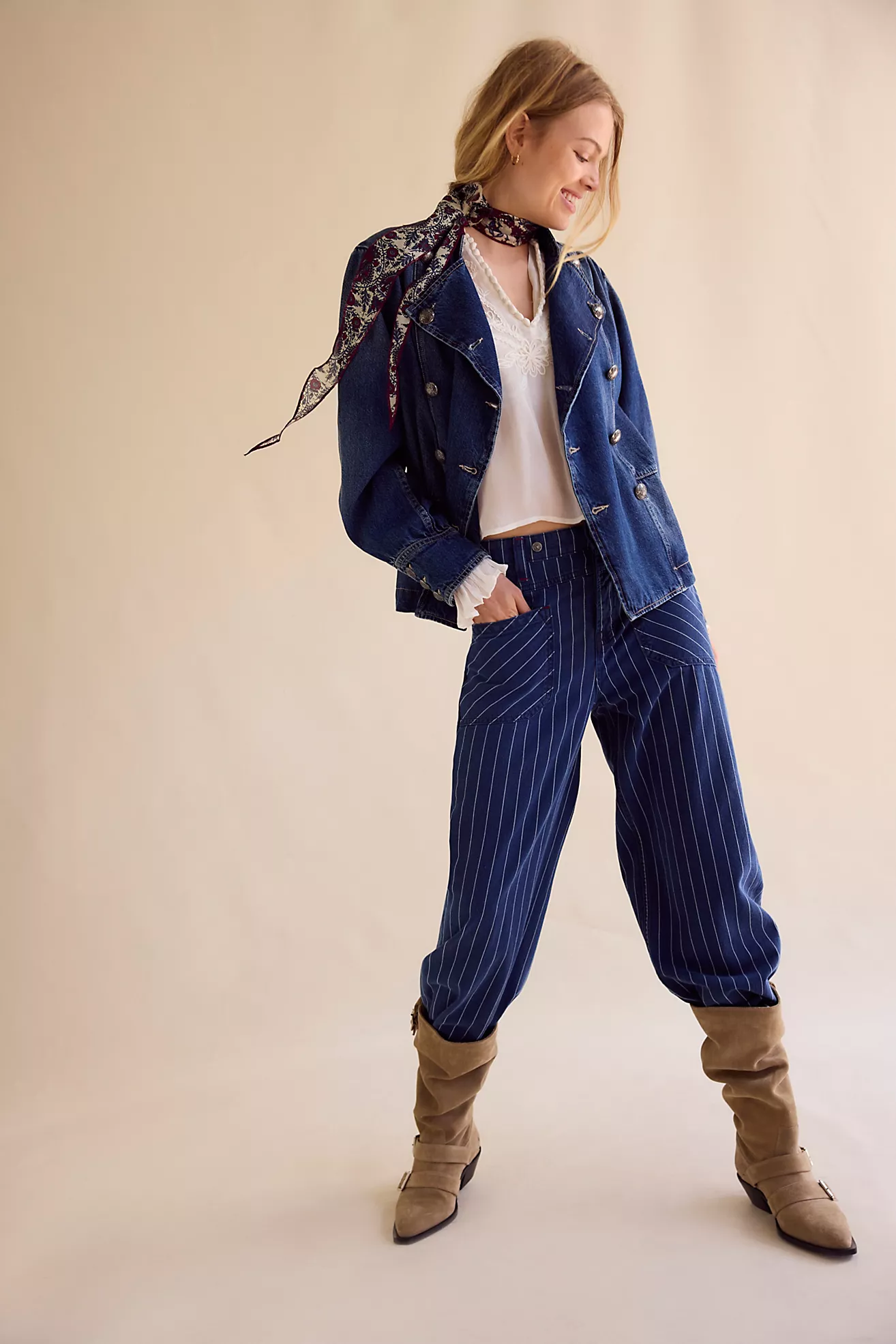 We the Free Palmer Striped Jeans