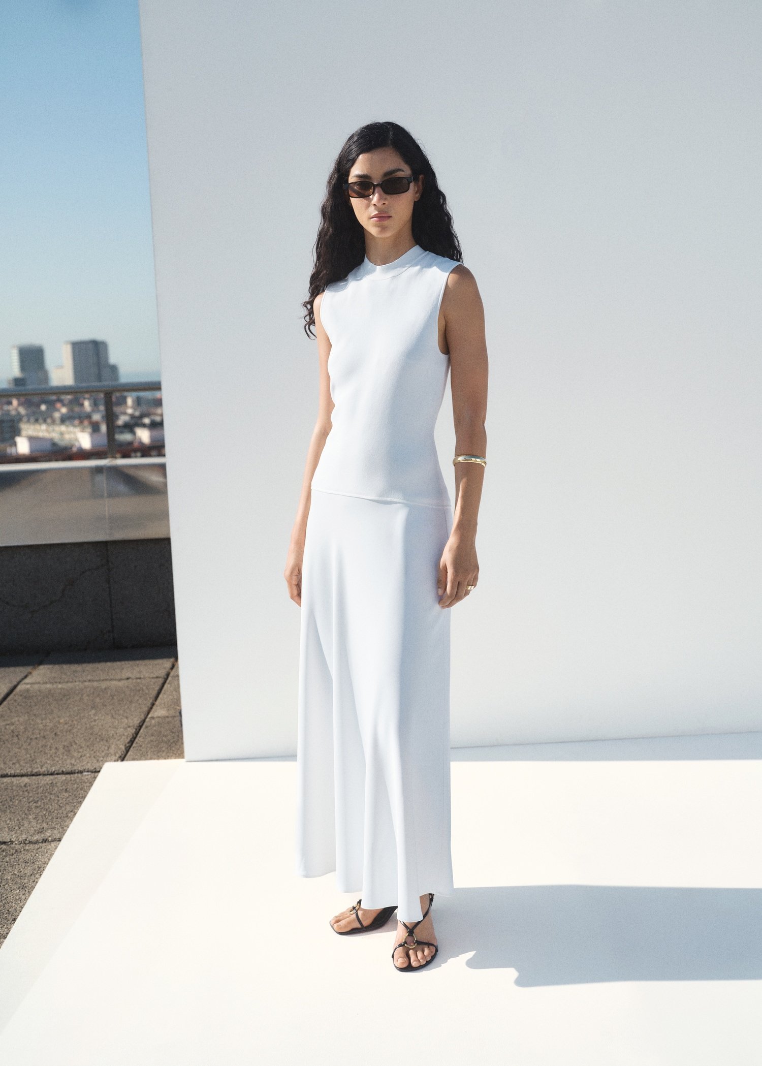 Combined Long Dress - Women | Mango United Kingdom