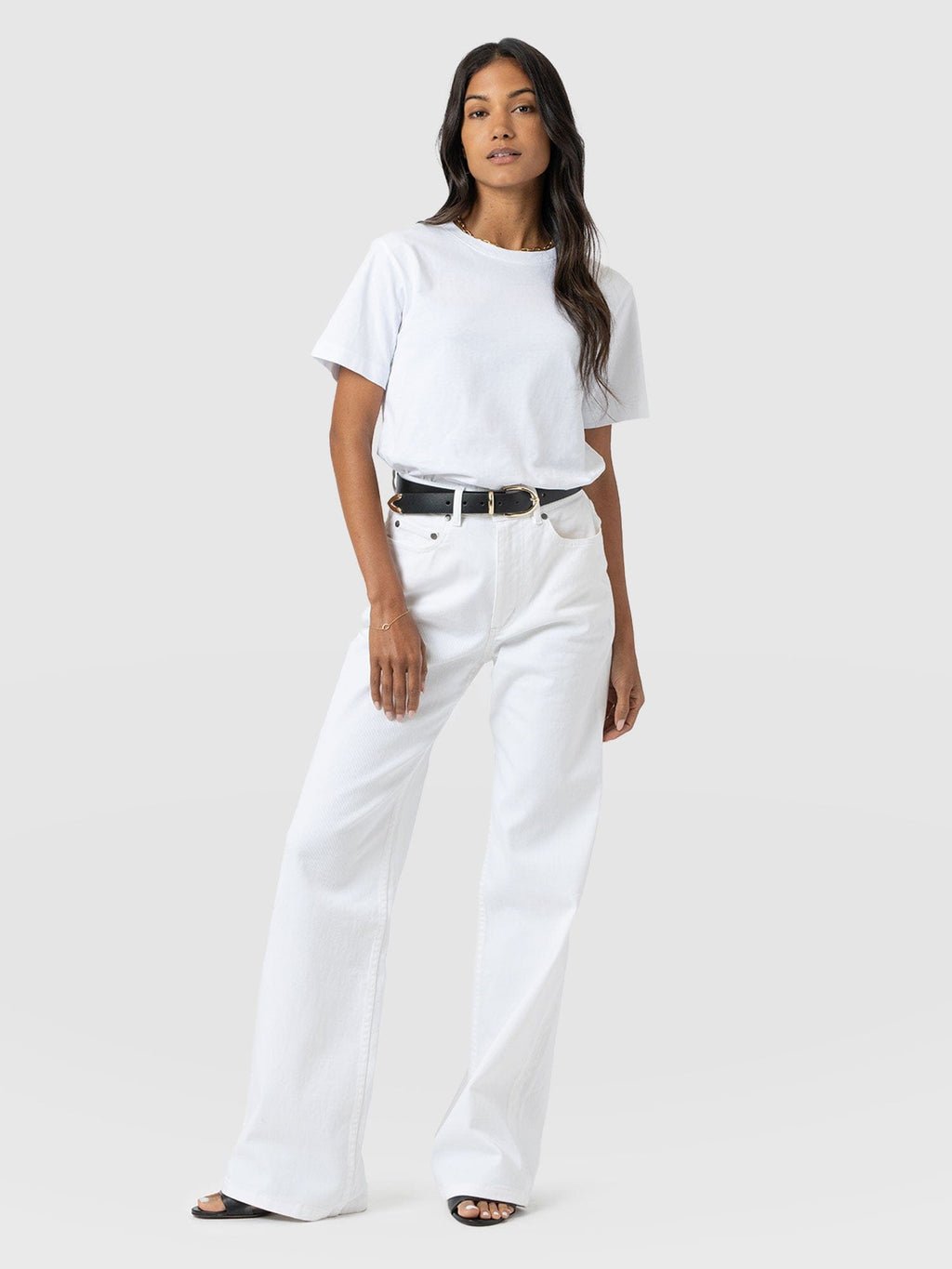 Wide Leg Jean - White