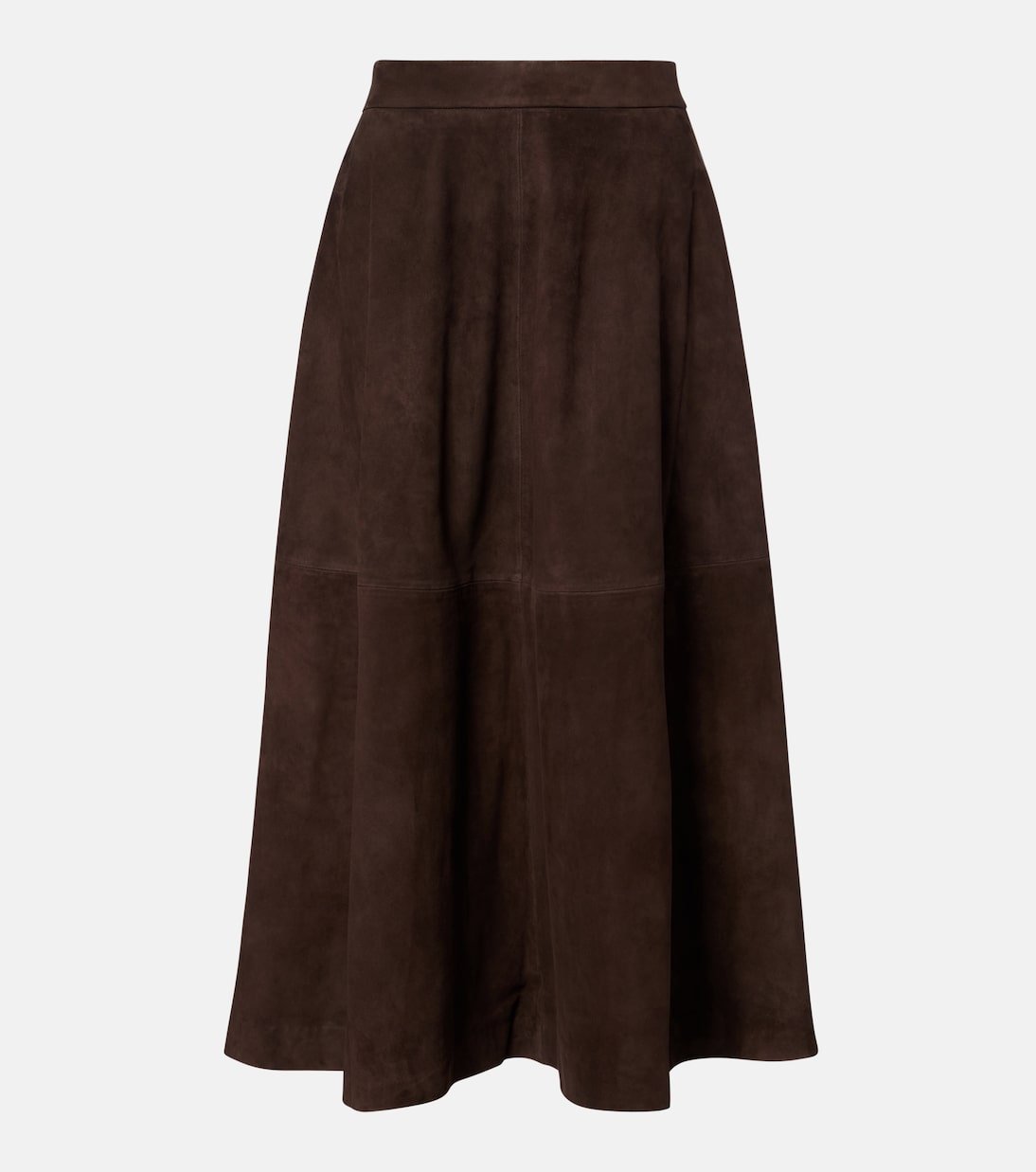 Suede Midi Skirt