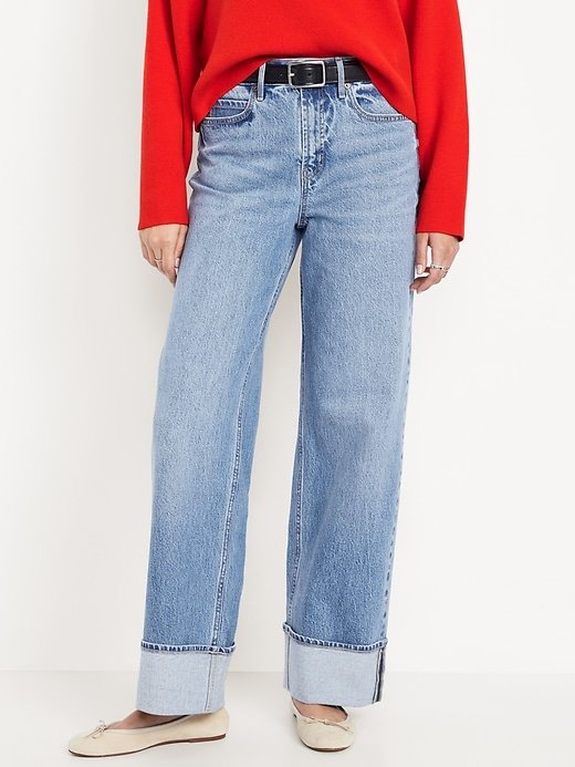 Extra High-Waisted Wide-Leg Jeans