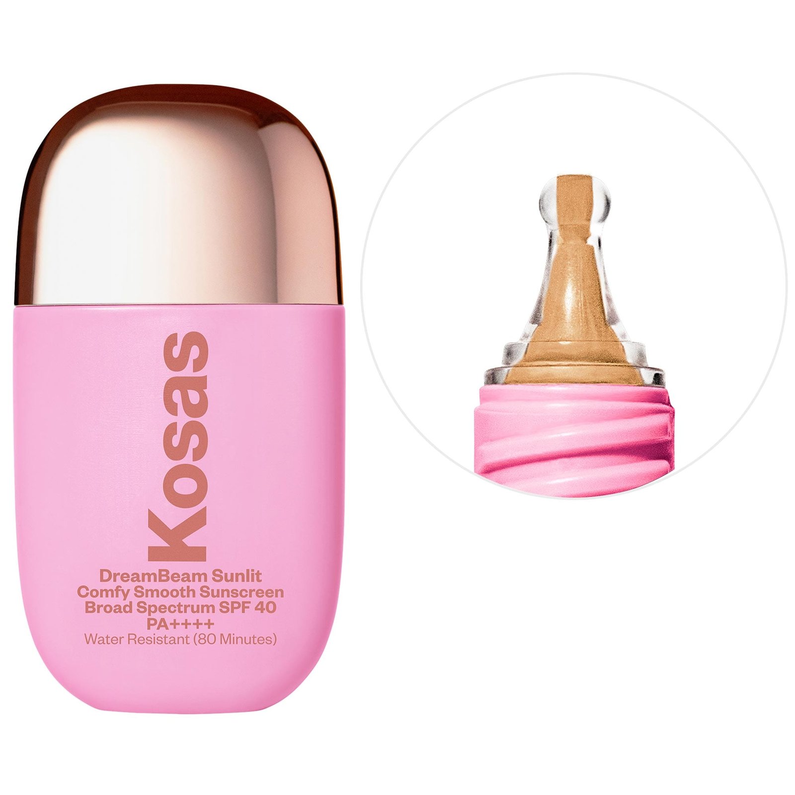 Dreambeam Silicone-Free Mineral Sunscreen Spf 40 With Ceramides and Peptides