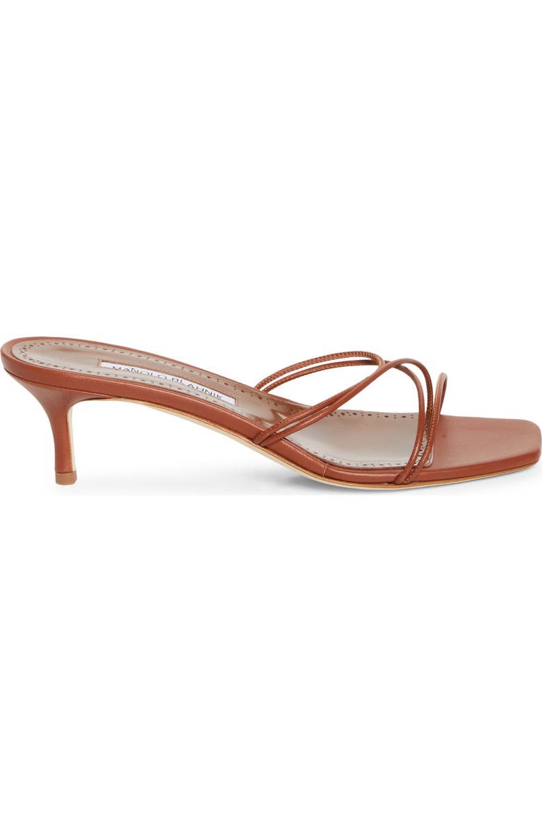 Ninefemu Strappy Kitten Heel Slide Sandal