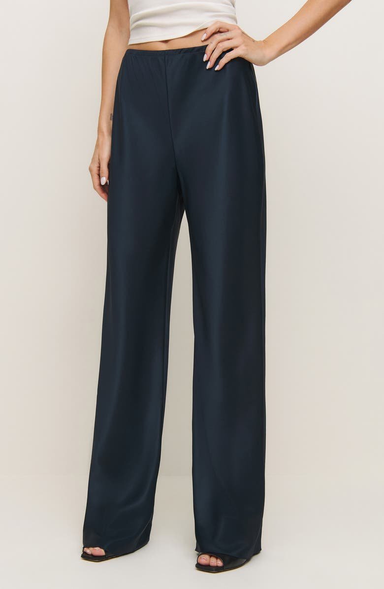 Gale Satin Pull-On Pants