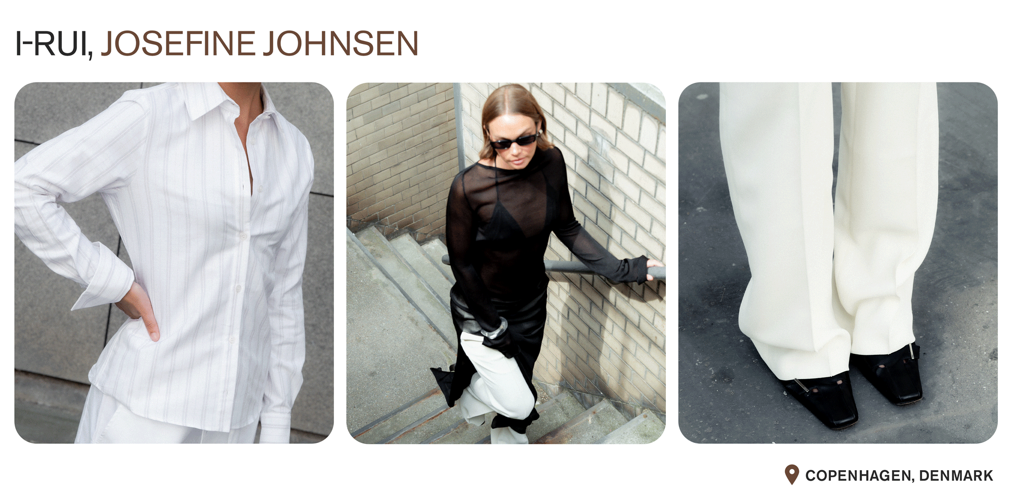 A collage showcasing collections by I-Rui with the text: 