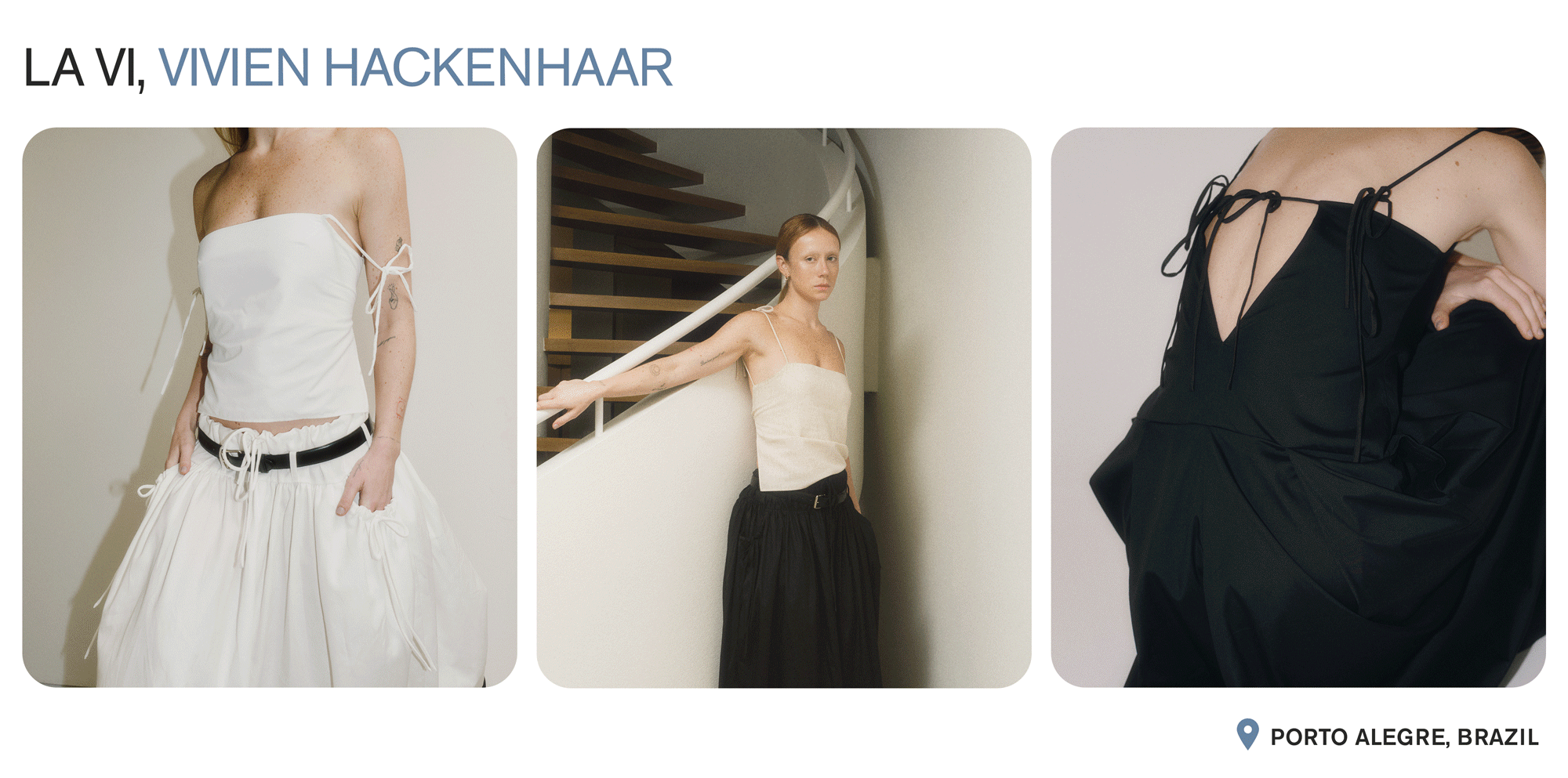 A collage showcasing collections by La Vi with the text: 