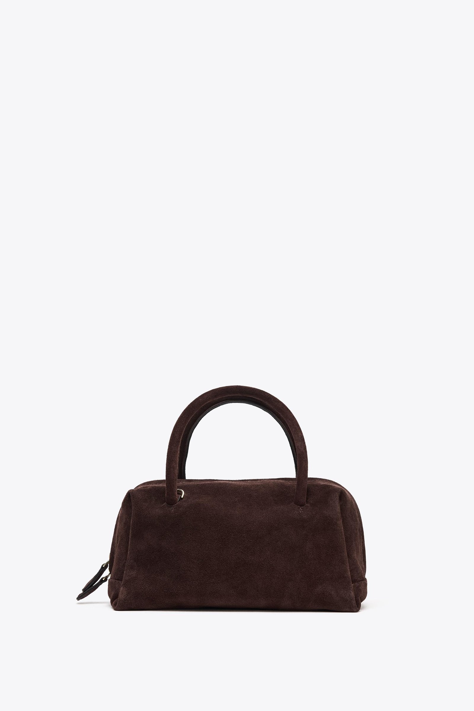 Split Leather Bowling Bag