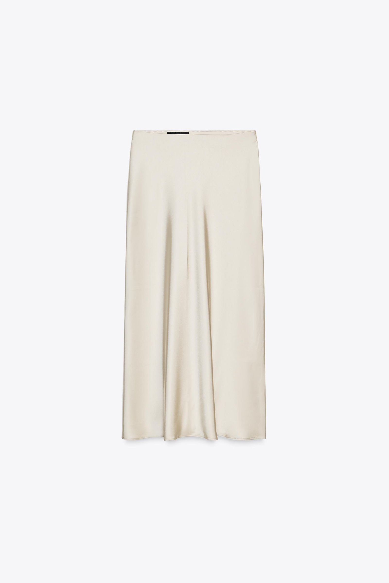 Satin Midi Skirt