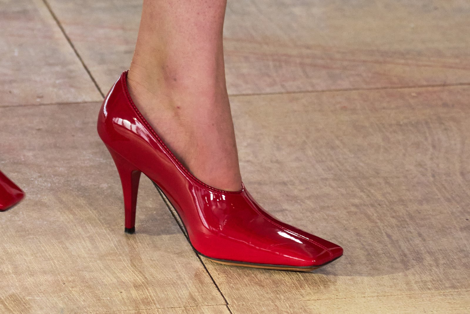 Stella McCartney heels on the runway.