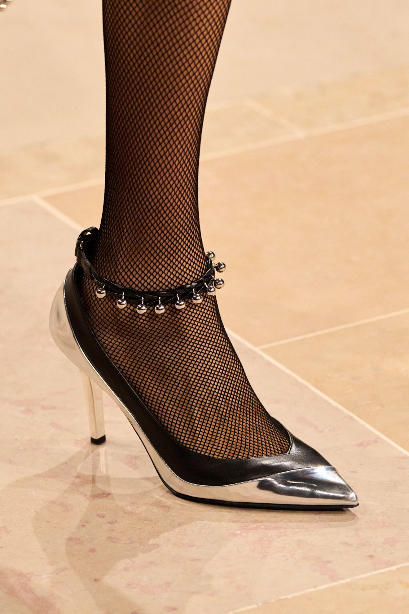 Isabel Marant heels on the runway.