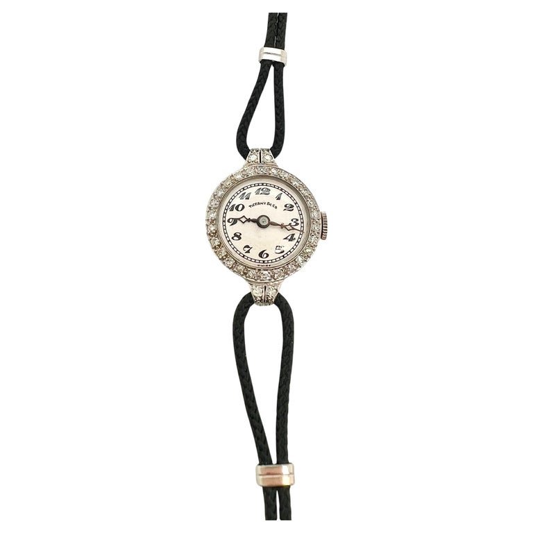 Tiffany &amp; Co. Platinum and Diamond Wristwatch