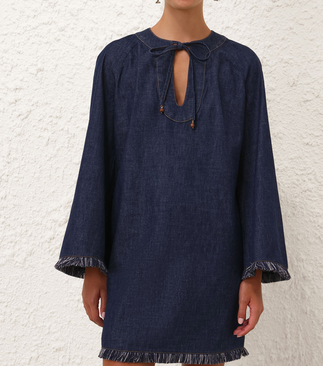 Zimmermannwear, Rhiannon Fringe Denim Mini