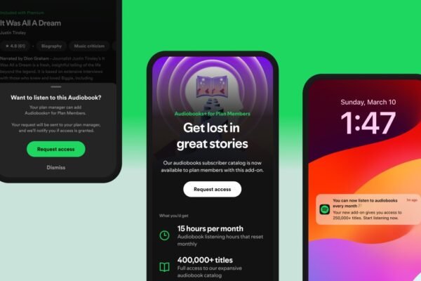 Spotify expands audiobooks access to family plan members in the US for the first time