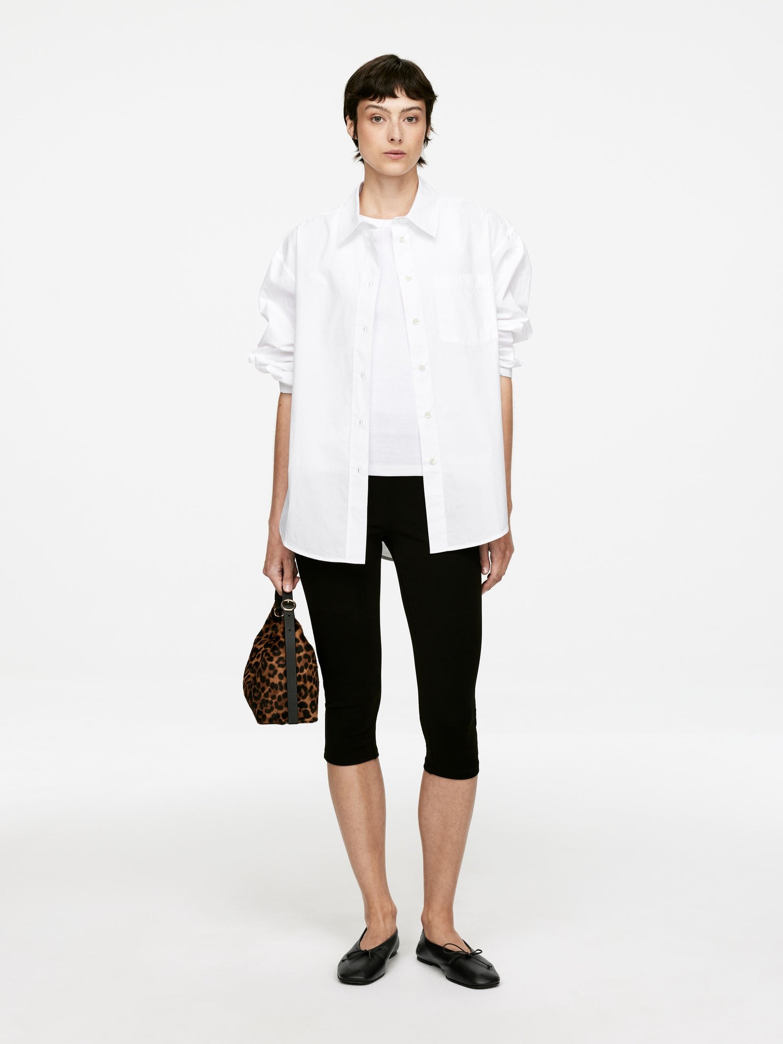 Leather Ballet Flats &ndash; Black &ndash; Women &ndash; Arket Gb