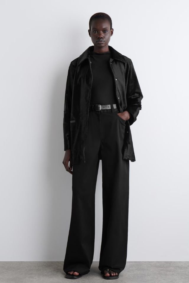 COS Wide-leg Cotton Trousers