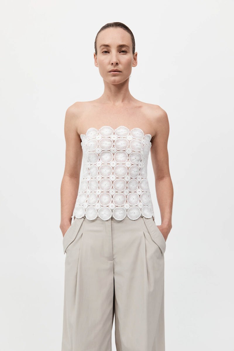 Doily Top - White