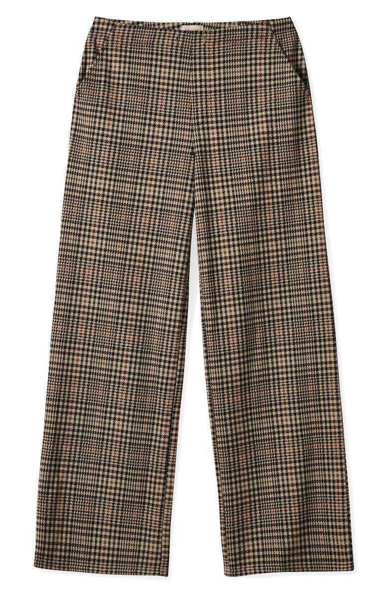 Ludlow High Waist Plaid Wide Leg Pants